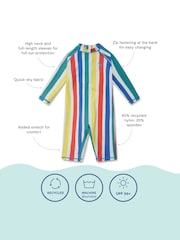 أبيض - بذلة للبحر واقية من الأشعة البنفسجية من Muddy Puddles - صورة 5 من 5