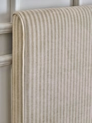 Chenille Stripe Natural Contemporary Upholstered Headboard - Image 3 of 4