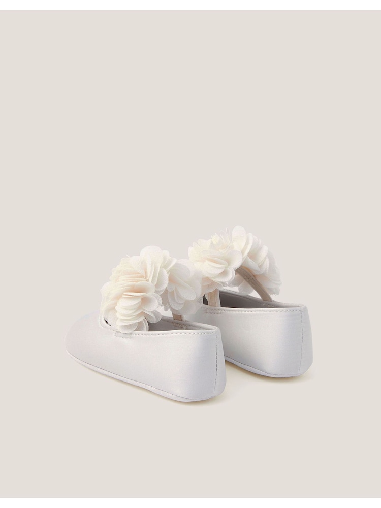 Monsoon Cream Baby Corsage Booties & Headband Set - Image 3 of 3