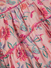 Monsoon Natural Baby Floral Print Jacquard Dress - Image 3 of 3