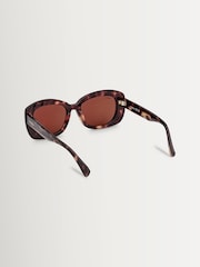 Max Mara Brown Acetate Sunglasses - Image 4 of 8