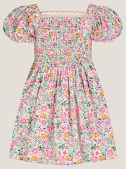 Monsoon Pink Embroidered Floral Dress - Image 3 of 5
