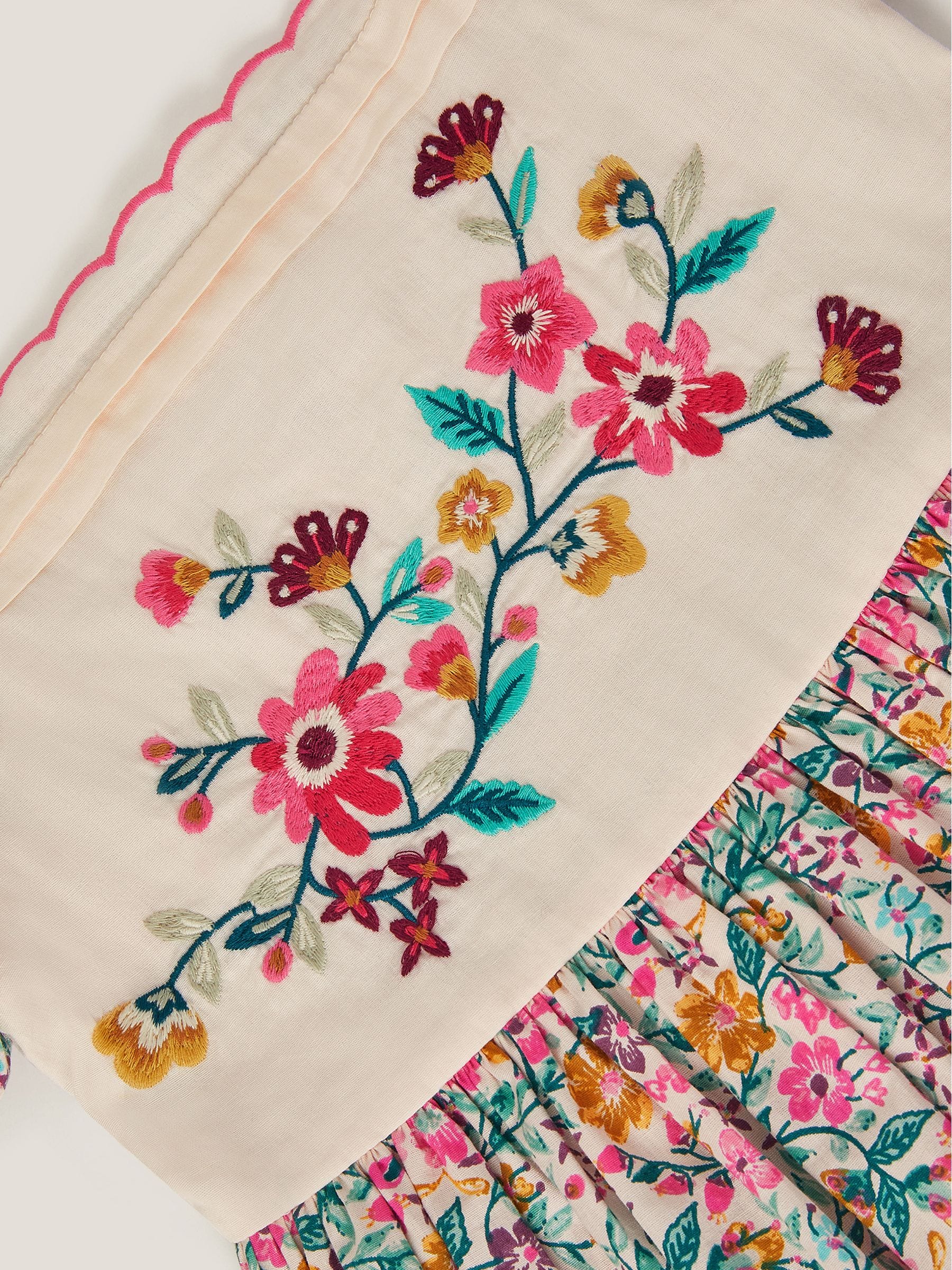 Next：日本 Monsoon 刺繍入りフローラルドレス from Next Japan