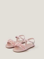 Monsoon Pink Pearl Flower Sandals - Image 1 of 3