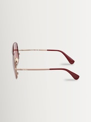 Max Mara Gold Metal Sunglasses - Image 3 of 8