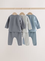 Blå Stripete - Babytopp og leggingssett 6 del (0mnd–3år) - Bilde 10 av 13