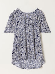 FatFace Lyndy Blue Shells Blouse - Image 1 of 1