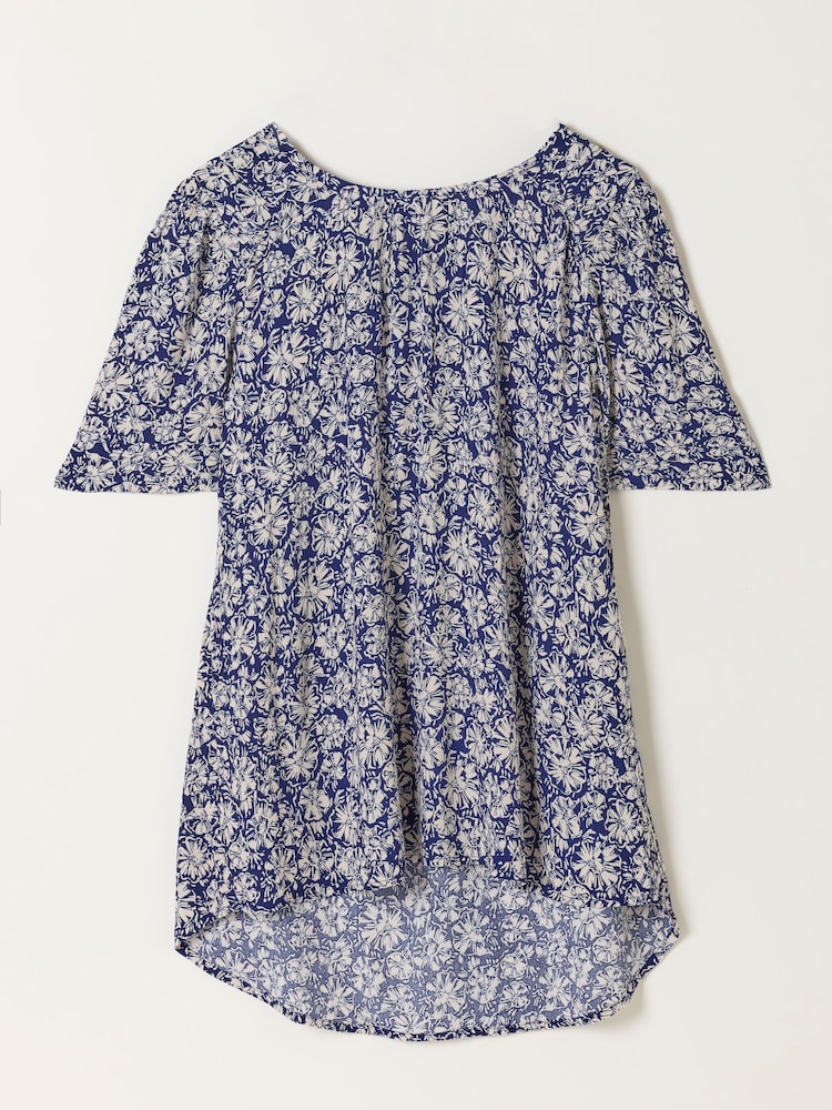 FatFace Lyndy Blue Shells Blouse - Image 1 of 1