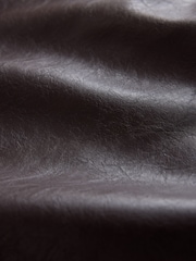 Chocolate Brown Faux Leather Midi Kilt Skirt - Image 7 of 7