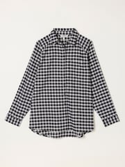 FatFace Bessie Navy Check Shirt - Image 1 of 1