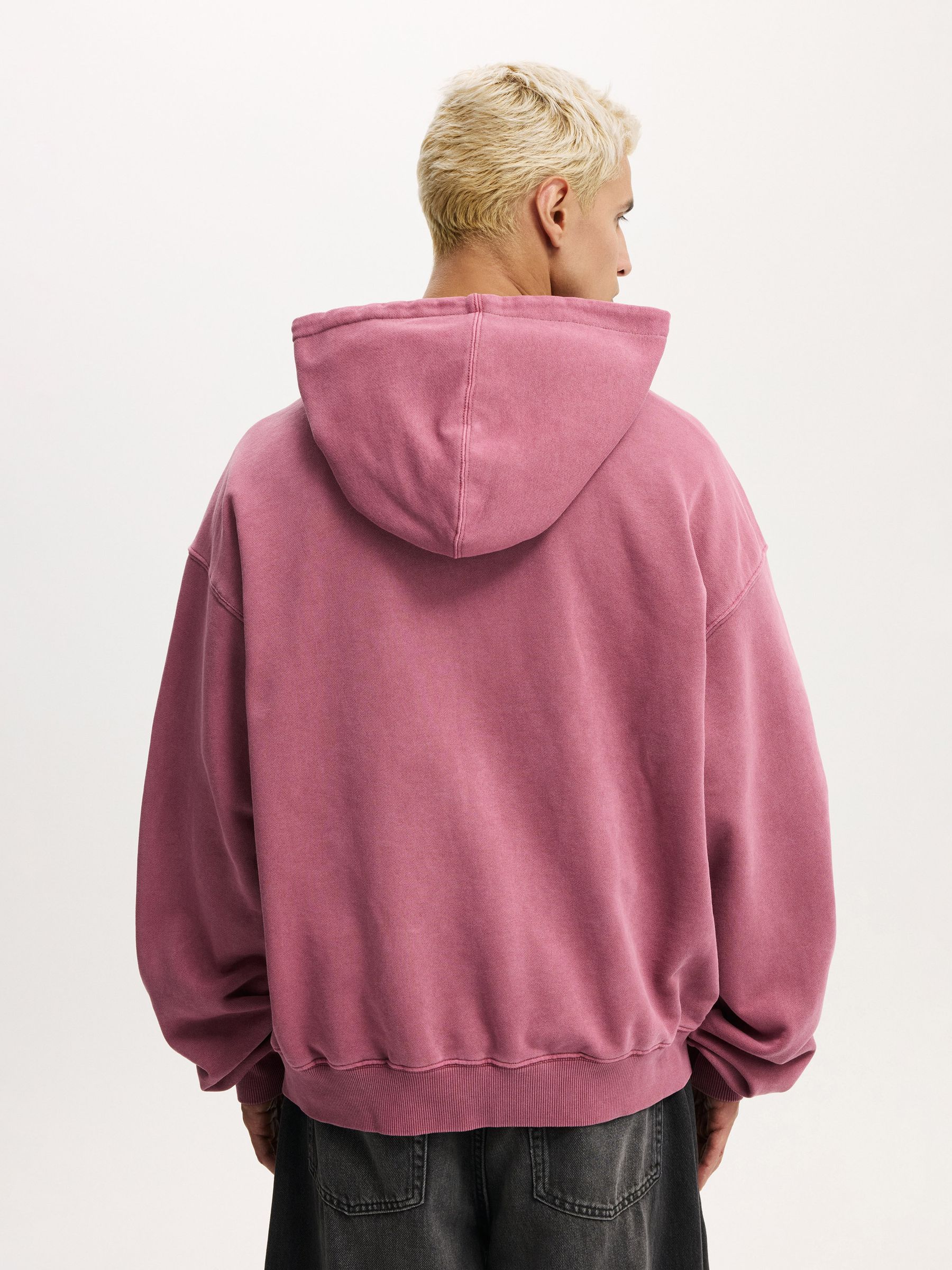 Buy Cotton On Heather Rose Wash Cropped Zip Up Hoodie from Next