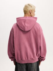 Cotton On Pink Cropped Zip Up Hoodie - Image 2 of 4