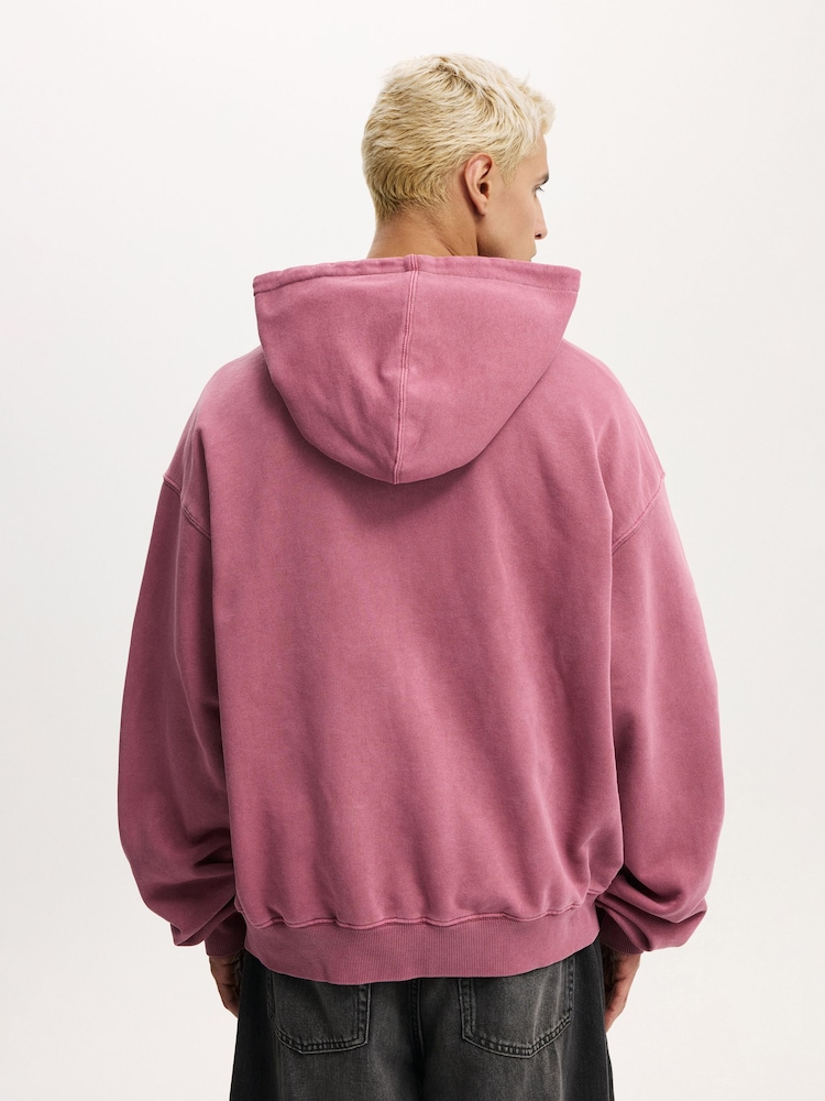 Cotton On Pink Cropped Zip Up Hoodie - Image 2 of 4 Cotton On Pink Cropped Zip Up Hoodie - Image 2 of 4
