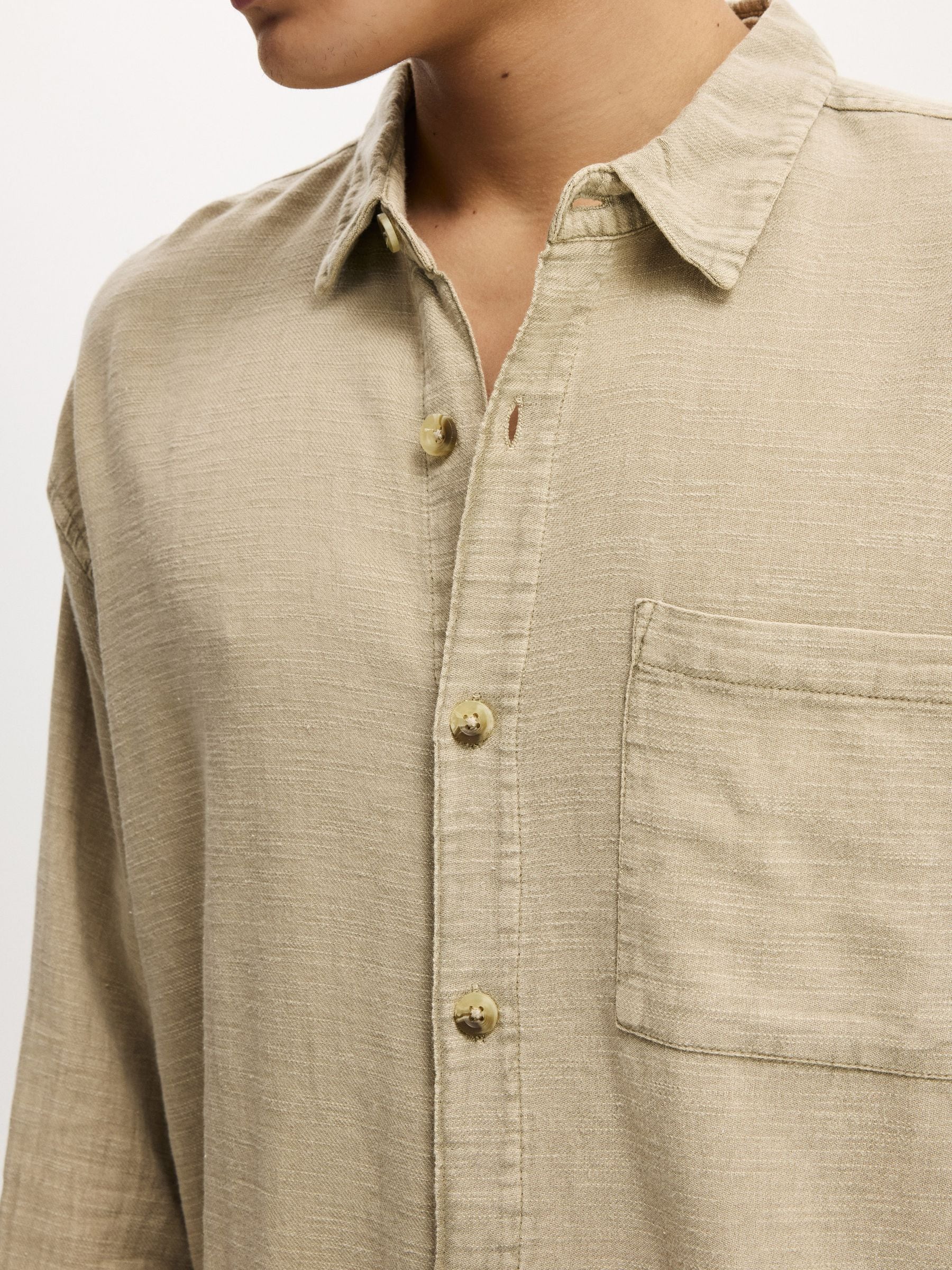 Buy Cotton On Washed Stone Washed Long Sleeve Shirt from Next USA