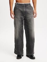Cotton On Grey Super Baggy Jeans - Image 1 of 6
