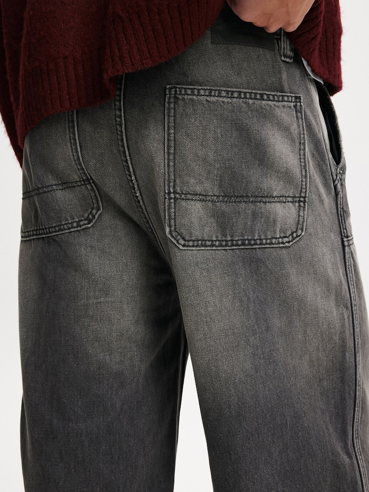 Cotton On Grey Super Baggy Jeans - Image 6 of 6 Cotton On Grey Super Baggy Jeans - Image 6 of 6