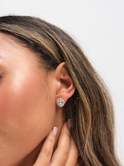 Jon Richard Silver Tone Aqua Pear Drop Trio Set Gift Box - Image 4 of 5