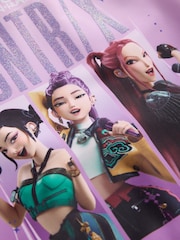 Purple KPOP Demon Hunters Double Strap Swimsuit (3-16yrs) - Image 3 of 4