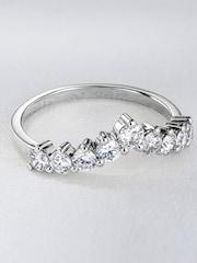 The Diamond Store White 0.75ct Lab Diamond Wishbone Ring H/Si Quality in 9K White Gold - Image 1 of 6