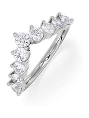 The Diamond Store White 0.75ct Lab Diamond Wishbone Ring H/Si Quality in 9K White Gold - Image 2 of 6