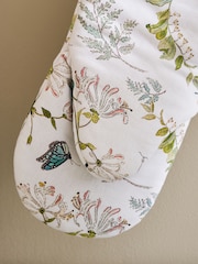 Sophie Allport Off White Wild Floral Oven Mitt - Image 2 of 3