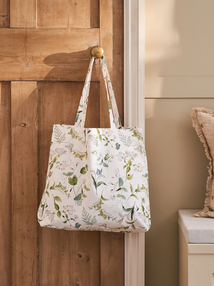 Sophie Allport Off White Wild Floral Tote Bag - Image 1 of 3