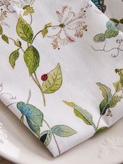 Sophie Allport Set of 4 Off White Wild Floral Napkins - Image 2 of 3