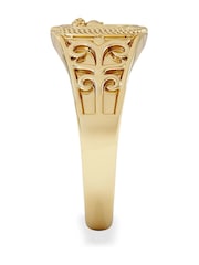 The Diamond Store Aries Zodiac 0.01ct Lab Diamond Signet Ring in 18K Gold Vermeil - Image 3 of 6
