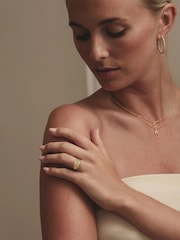 The Diamond Store Leo Zodiac 0.01ct Lab Diamond Signet Ring in 18K Gold Vermeil - Image 2 of 6