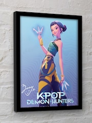 Pyramid International Blue K-Pop Demon Hunters Zoey Framed Print - Image 1 of 3