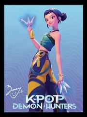 Pyramid International Blue K-Pop Demon Hunters Zoey Framed Print - Image 2 of 3