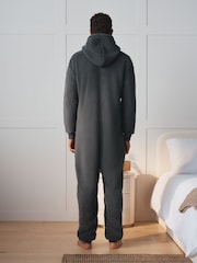 Slate Grey Borg Onesie - Image 3 of 6