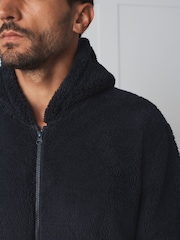 Navy Blue Borg Onesie - Image 4 of 6