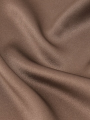 Reiss Taupe Brown Lena Silk Short-Sleeve Top - Image 6 of 6