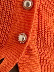 Reiss Orange Robin Linen Button-Through Knitted Waistcoat - Image 5 of 7