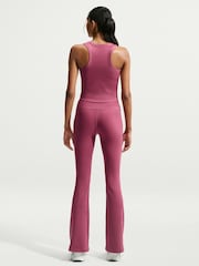 Nike Pink Smoke One High-Waisted Flared Leggings - Image 4 of 4