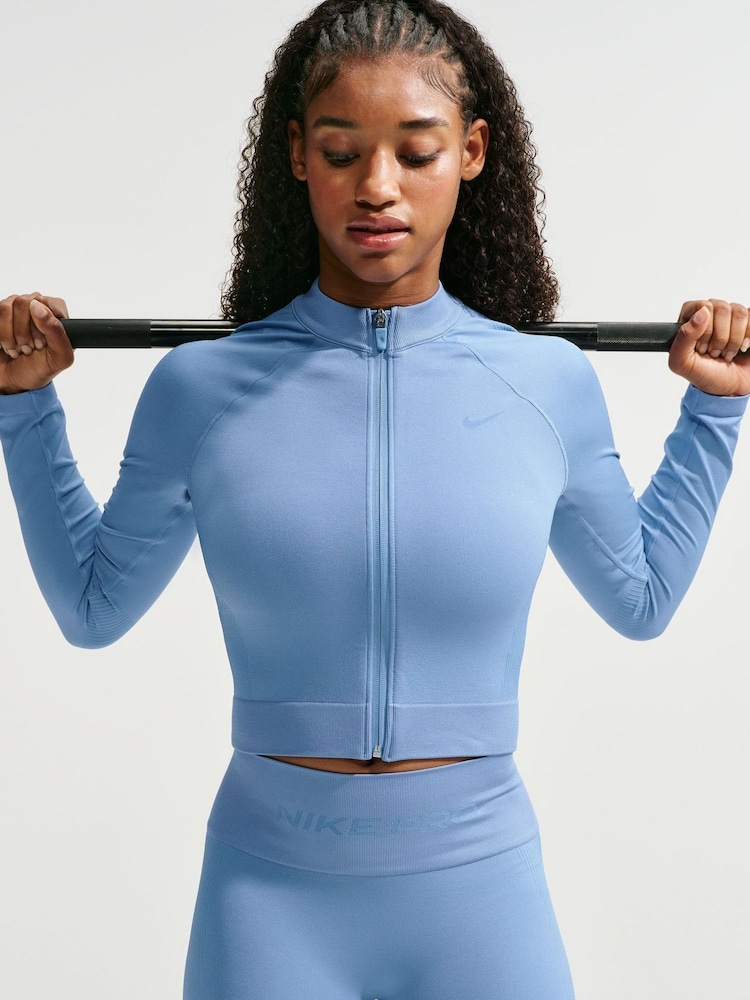 Nike Pro sömlös DriFIT FullZip MidLayer Jacka - Bild 1 av 5