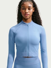 Nike Pro sömlös DriFIT FullZip MidLayer Jacka - Bild 2 av 5