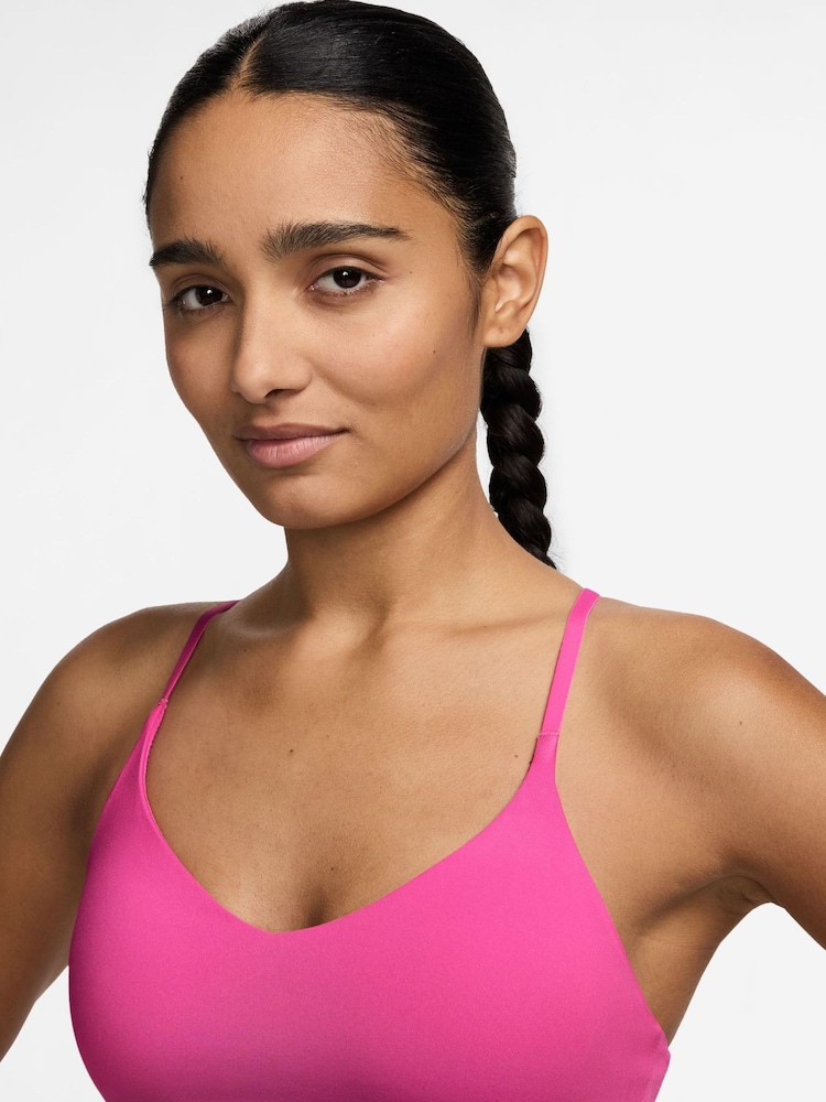 Nike Hyper Pink Indy Light Support Padded Adjustable Sports Bra - Image 3 of 3