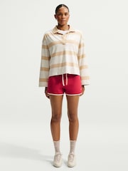 Nike Tough Red Sportswear Chill Knit Mid Rise Shorts - Image 2 of 5
