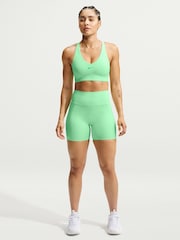Nike Illusion Green Universa Seamless Front 5 Inch Cycling Shorts - Image 5 of 7