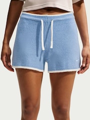 Nike Work Blue Sportswear Chill Knit Mid Rise Shorts - Image 4 of 5