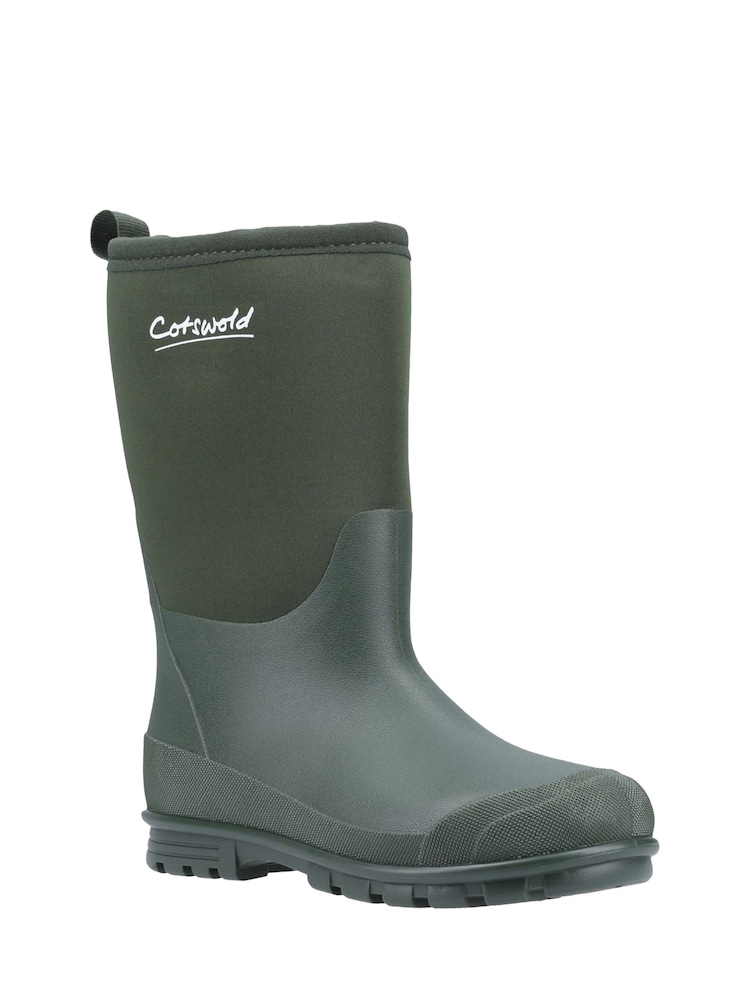Cotswolds Green Hilly Neoprene Childrens Wellingtons - Image 2 of 5