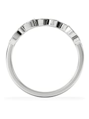 The Diamond Store White Heart Half Eternity Ring Lab Diamond 0.11ct in 925 SIlver - Image 3 of 7