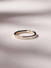 The Diamond Store Gold Lab Diamond Heritage Half Eternity Ring 0.15ct H/SI in 18K Gold Vermeil - Image 1 of 7