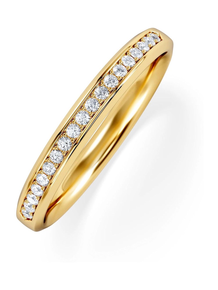 The Diamond Store Gold Lab Diamond Heritage Half Eternity Ring 0.15ct H/SI in 18K Gold Vermeil - Image 2 of 7