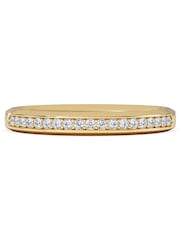 The Diamond Store Gold Lab Diamond Heritage Half Eternity Ring 0.15ct H/SI in 18K Gold Vermeil - Image 5 of 7
