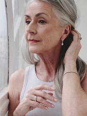 The Diamond Store White Crossover Set Lab Diamond Ring 0.35ct in 925 Silver - Image 5 of 8