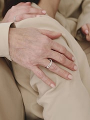 The Diamond Store White Crossover Set Lab Diamond Ring 0.35ct in 925 Silver - Image 6 of 8