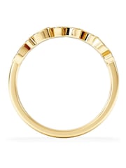 The Diamond Store Gold Heart Half Eternity Ring Lab Diamond 0.11ct in 18K Gold Vermeil - Image 3 of 7